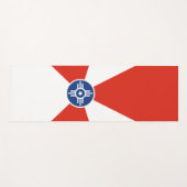 ウィチタ国旗(カンザス州,米国) ヨガマット (正面(横))