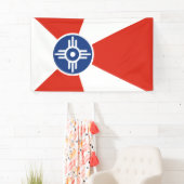 ウィチタ国旗（カンザス州，米国） 横断幕 (インサイチュ)