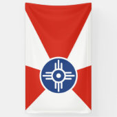 ウィチタ国旗（カンザス州，米国） 横断幕 (縦)