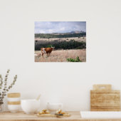 ウィチタ山にロングホーン野生生物保護区 ポスター (キッチン)