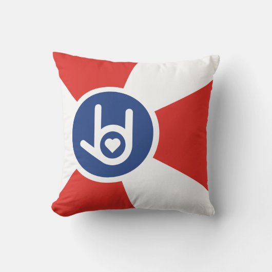 ウィチタ州旗 クッション (正面)