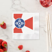 ウィチタ州旗 縁ありカクテルナプキン (インサイチュ)