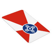 ウィチタ市旗カンザス州アメリカ国 マグネット (右側)