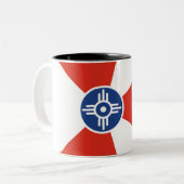 ウィチタ市旗 ツートーンマグカップ (正面左)