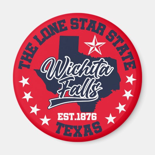 ウィチタ秋,テキサス州 マグネット (正面)