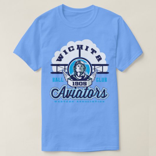 ウィチタ アビエイターズ Tシャツ (デザイン正面)