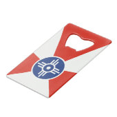 ウィチタKS ICT国旗 クレジットカード栓抜き (正面アングル)