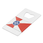 ウィチタKS ICT国旗 クレジットカード栓抜き (裏面アングル)