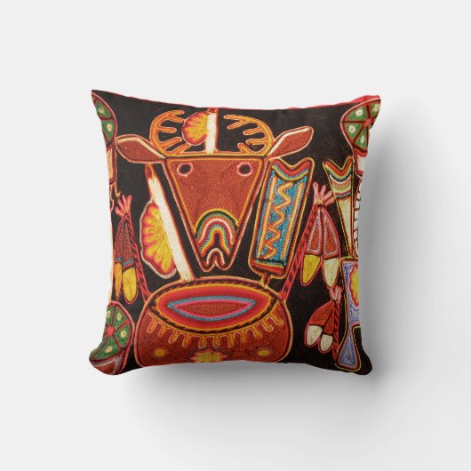 ウィチョル柄クッション クッション (正面)