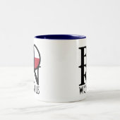 ウィチ生まれタ滝テキサス州 ツートーンマグカップ (中央)