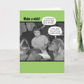 ウィッおもしろいシュヴィンテージ50の写真を作成 カード (正面)