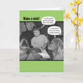 ウィッおもしろいシュヴィンテージ50の写真を作成 カード (黄色い花)