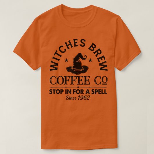 ウィッおもしろいチウィッチコーヒーハローを醸造 Tシャツ (デザイン正面)