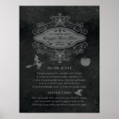 ウィッおもしろいチテーマポーションレシピよくはしゃぐハロウィン ポスター (正面)