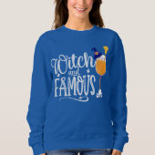 ウィッおもしろいチハロウィーンフード付きスウェットシャツ、トレンディーヒップスター スウェットシャツ (正面)