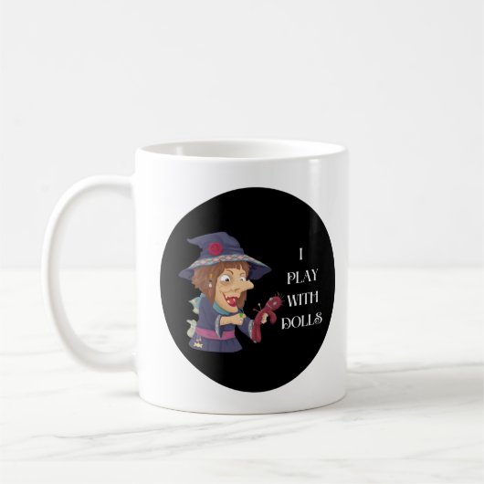 ウィッおもしろいチブードゥー コーヒーマグカップ (左)