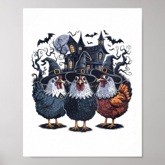 ウィッおもしろいチ不気味チハロウィーン ポスター (正面)