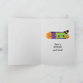 ウィッおもしろいチ足ハロウィーン カード (内部)