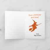 ウィッおもしろいチ足ハロウィーン カード (内部)