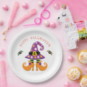 ウィッおもしろいチ足ハロウィーン ペーパープレート (パーティー)