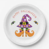 ウィッおもしろいチ足ハロウィーン ペーパープレート (正面)