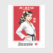 ウィッおもしろいティ柔術BJJMMA武術アーツユーモア シール (シート)