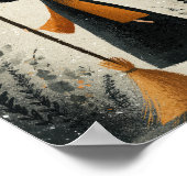 ウィッお洒落チイラストレーションハロウィーン子供部屋 ポスター (角)