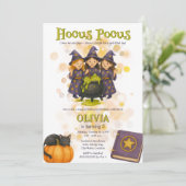 ウィッお洒落チホカスポカスハロウィーン誕生日 招待状 (スタンド正面)