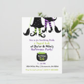 ウィッお洒落チモダン魔女ハローウィンパーティ 招待状 (スタンド正面)