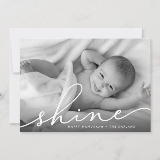 ウィッエレガントシュ | Hanukkahフォトカード シーズンカード (正面)