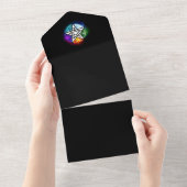 ウィッカのペンタグラム オールインワン招待状 (貼ってはがせる)