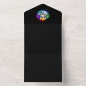 ウィッカのペンタグラム オールインワン招待状 (内側)