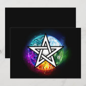 ウィッカのペンタグラム サンキューカード (正面/裏面)
