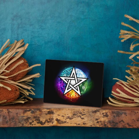 ウィッカのペンタグラム フォトプラーク (側面)