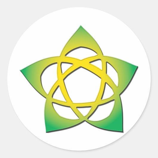 ウィッカの花 ラウンドシール (正面)