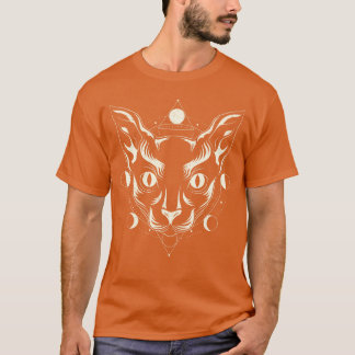 ウィッカウィッチスフィンクス猫オカルティオカルト異教のカルト Tシャツ