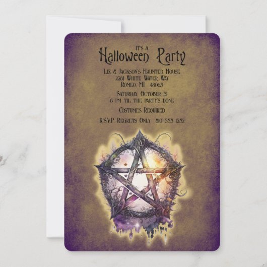 ウィッカウィッチズペナトクルハローウィンパーティ 招待状 (正面)