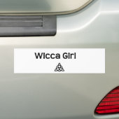 ウィッカガール バンパーステッカー (車上)