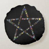 ウィッカペンタグラム枕 ラウンドクッション (裏面)