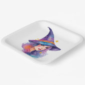 ウィッカラフルチスケッチハロウィーン ペーパープレート (傾斜あり)