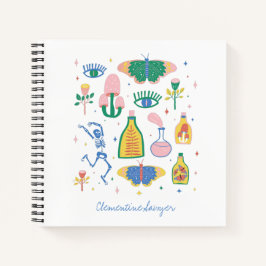 ウィッカラフルチ魔法ポパーソナライズされたーション ノートブック