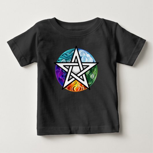 ウィッカンペンタグラム ベビーTシャツ (正面)