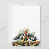 ウィッカン・インボルク・キャンドルマス・スノードロップス・ペンタクル 招待状 (裏面)