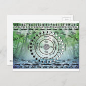 ウィッカン・ペイガン・ペンデュラム・チャート ポストカード (正面/裏面)