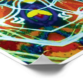 ウィッカーキネティックコラージュ万華鏡のように千変万化するパターンポスター ポスター (角)