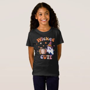 ウィッカーキュート幽霊ハロウィーン Tシャツ