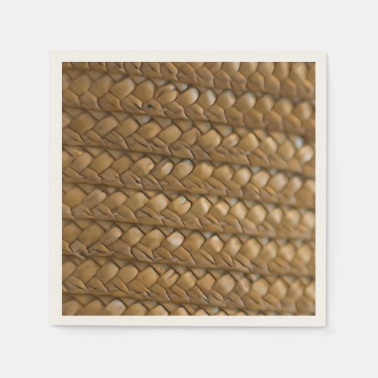 ウィッカーストローラタン スタンダードカクテルナプキン (正面)