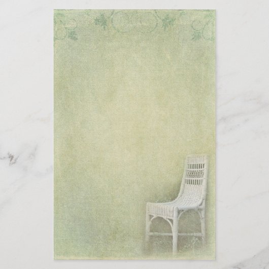 ウィッカーチェア 便箋 (正面)