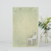 ウィッカーチェア 便箋 (スタンド正面)