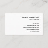 ウィッカーバスケットに入った新鮮なイチゴ 名刺 (裏面)